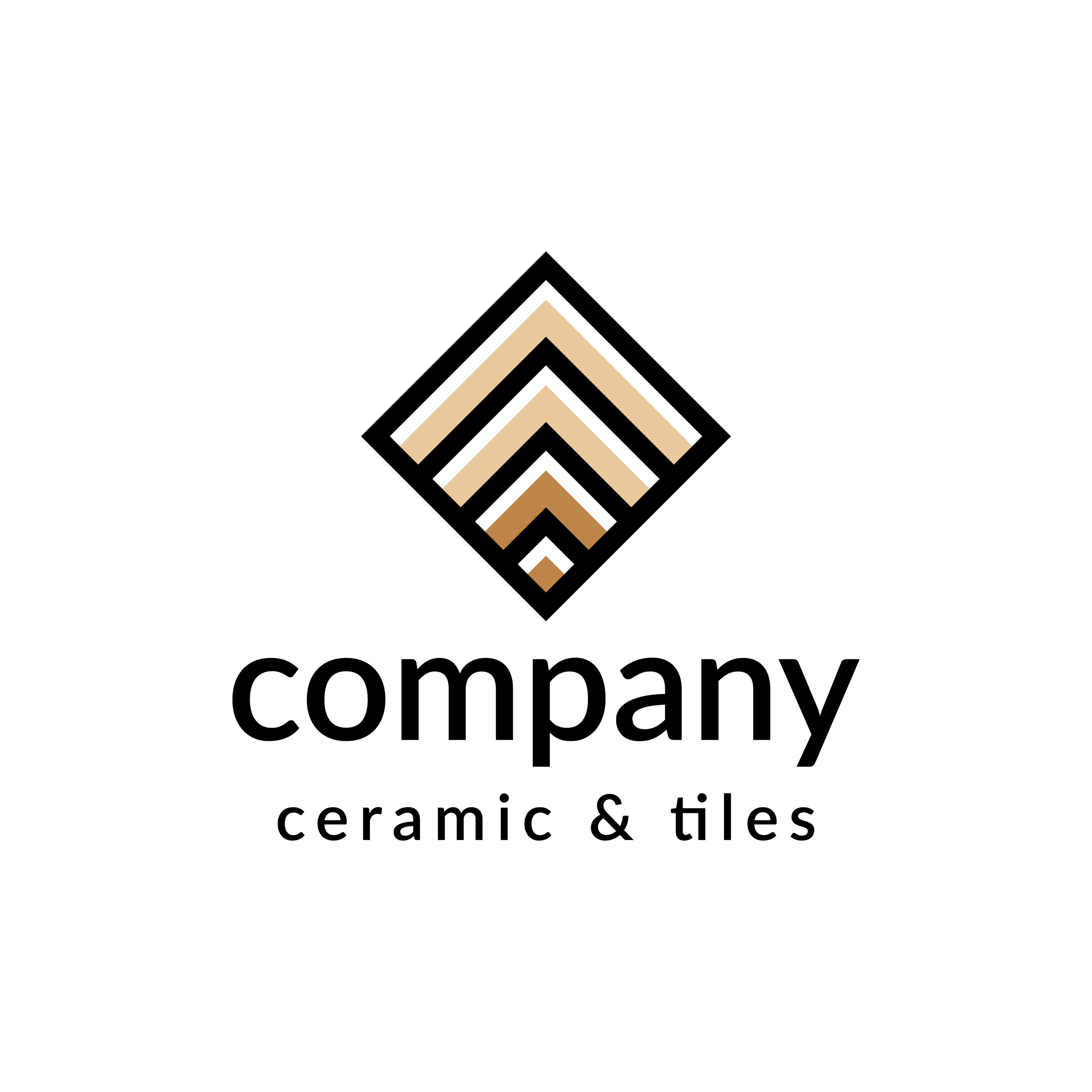 ceramic tile logo design 6296256 Vector Art at Vecteezy