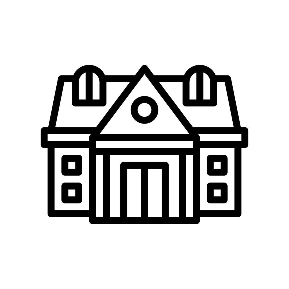 mansion line style icon. vector illustration for graphic design, website, app