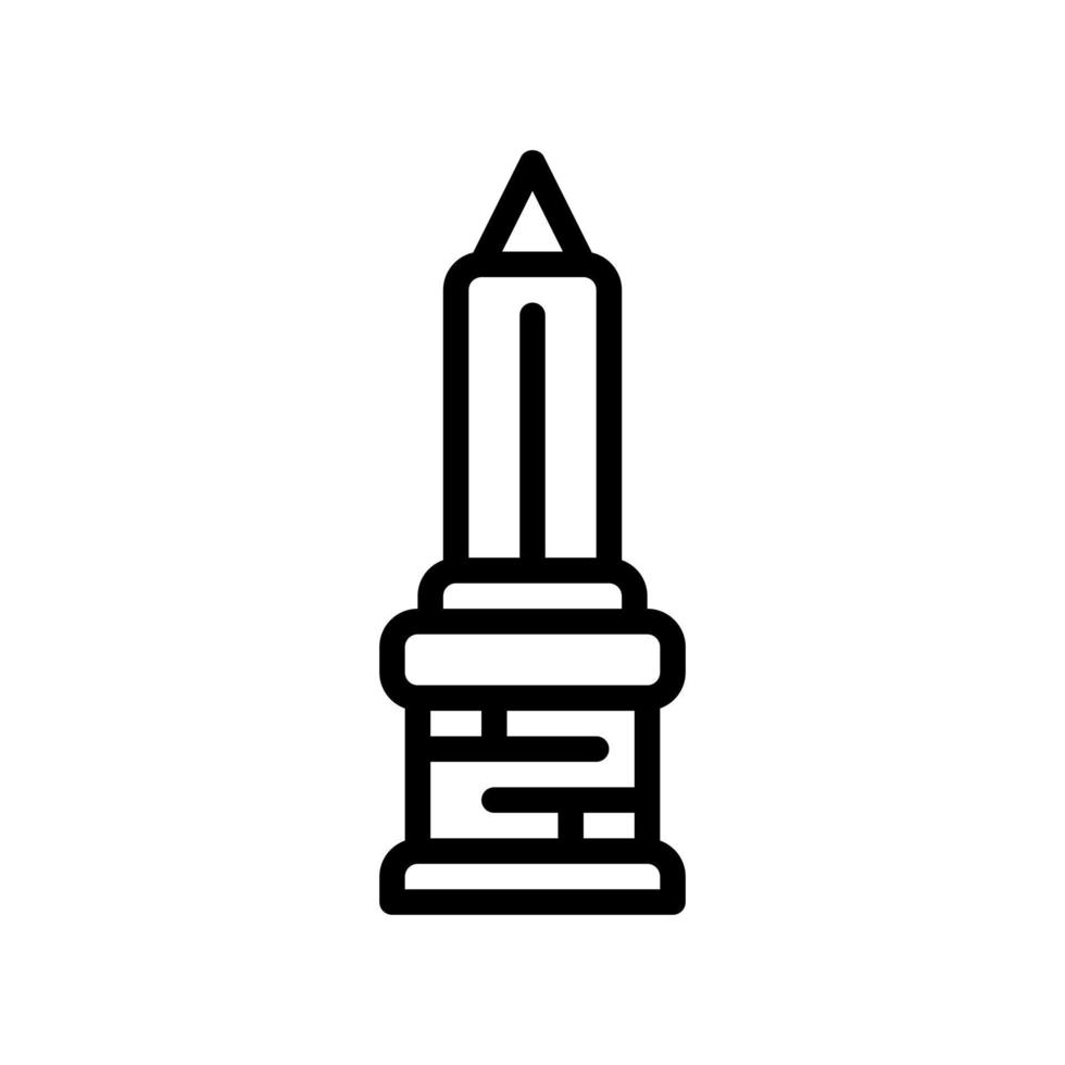 icono de estilo de línea de monumento. ilustración vectorial para diseño gráfico, sitio web, aplicación vector