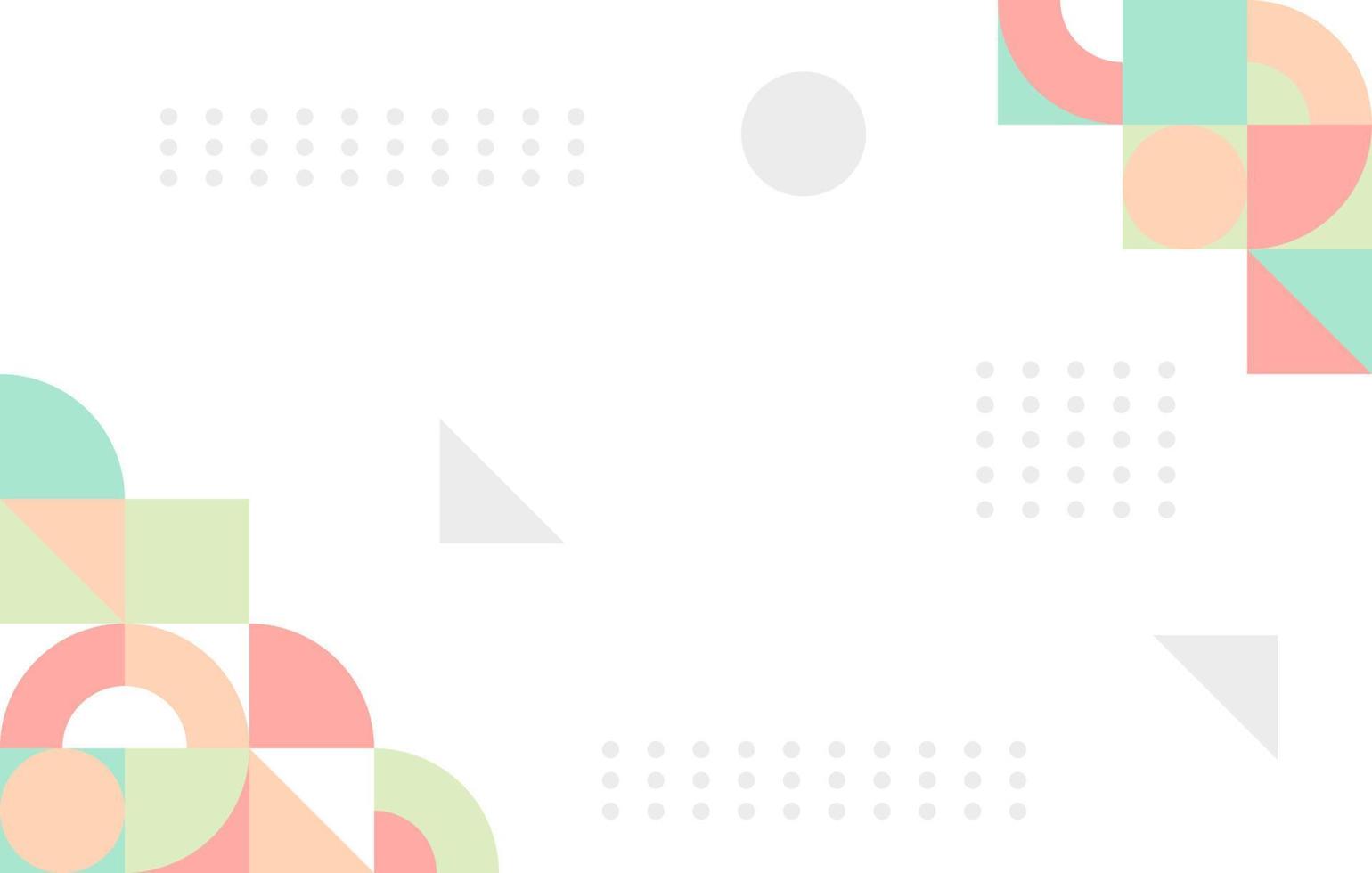 Abstract Colorful Flat Geometric Background vector