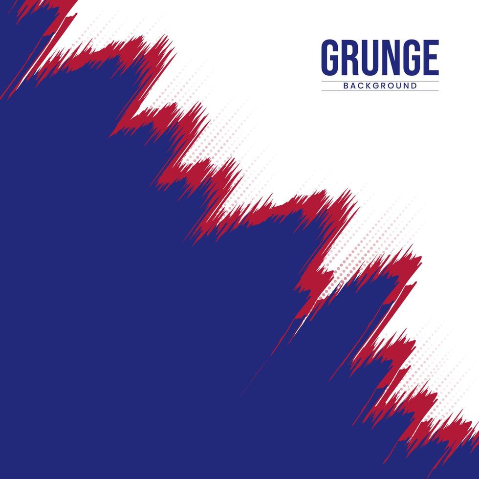 Red and Blue modern grunge thumbnail background vector