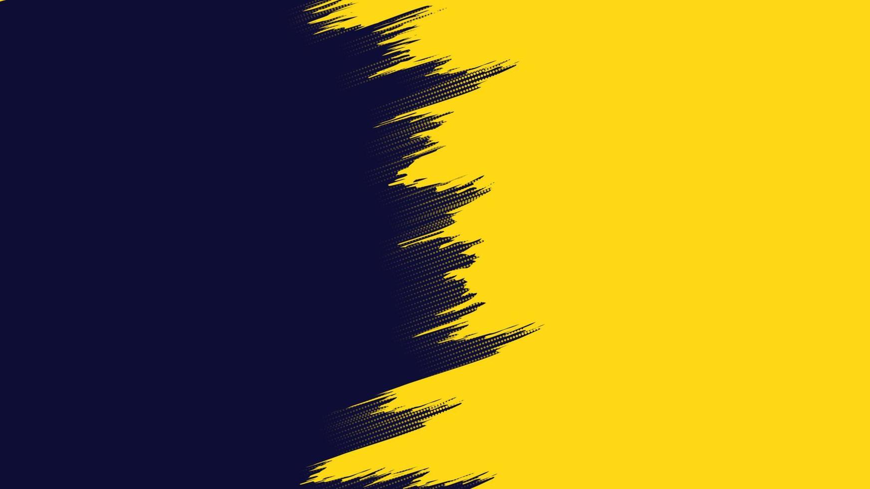 Fondo de miniatura moderno grunge negro y amarillo vector