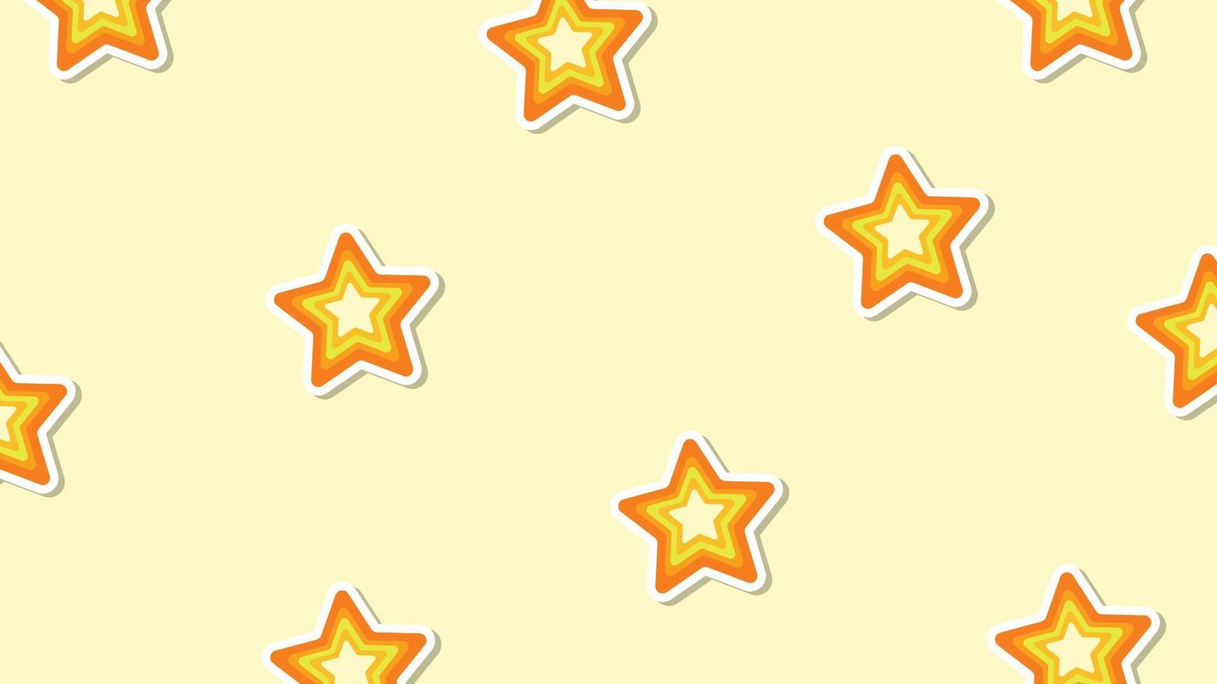 Cute background with star premium vector