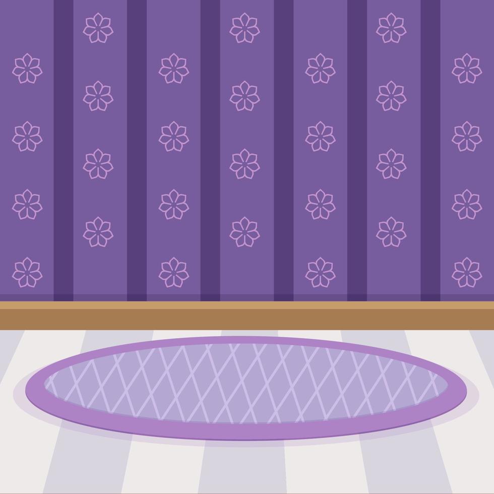 Sweet Wallpaper and floor design color Violet vector