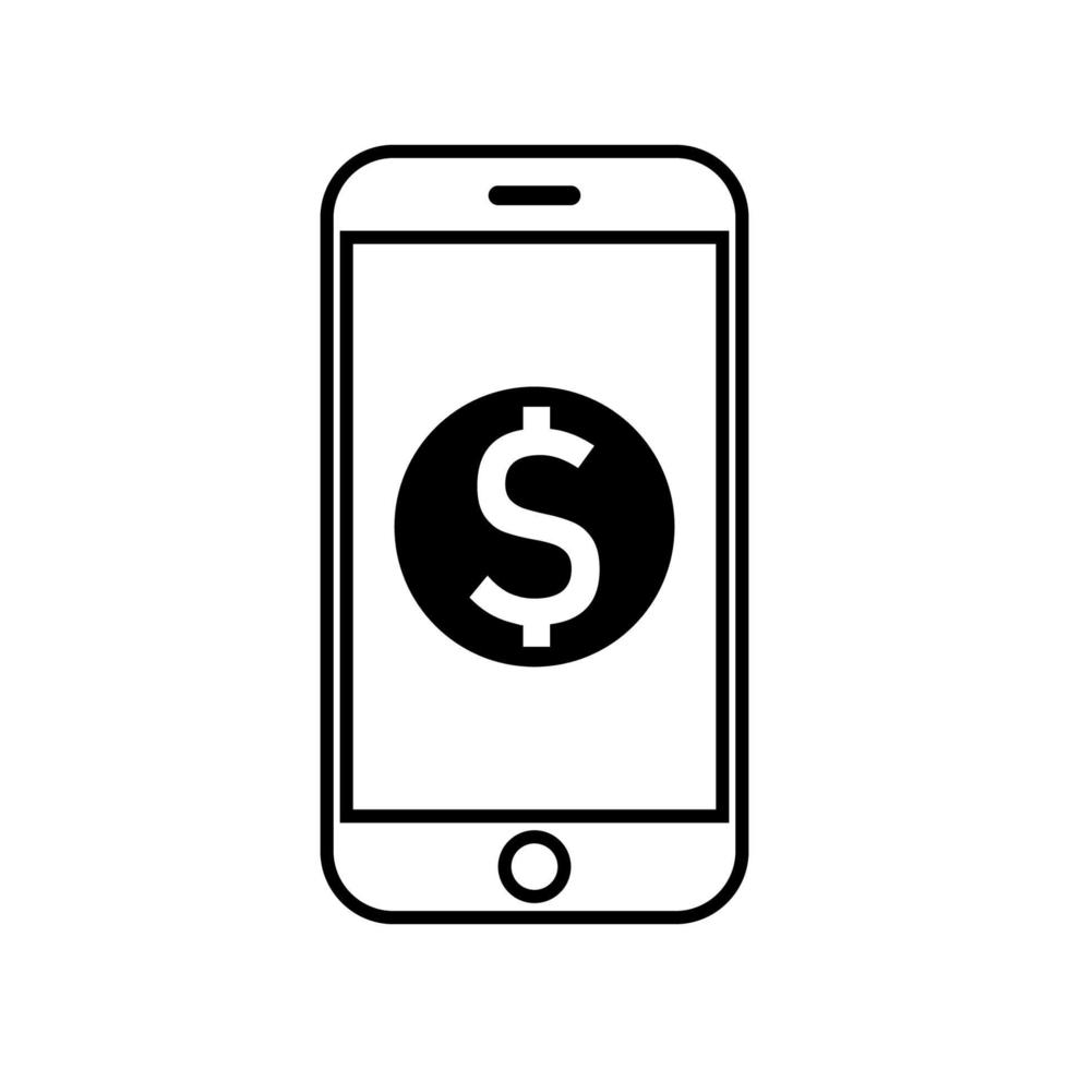 Phone mobile payment, Pay by mobile, E-commerce, Pay online vector illustration