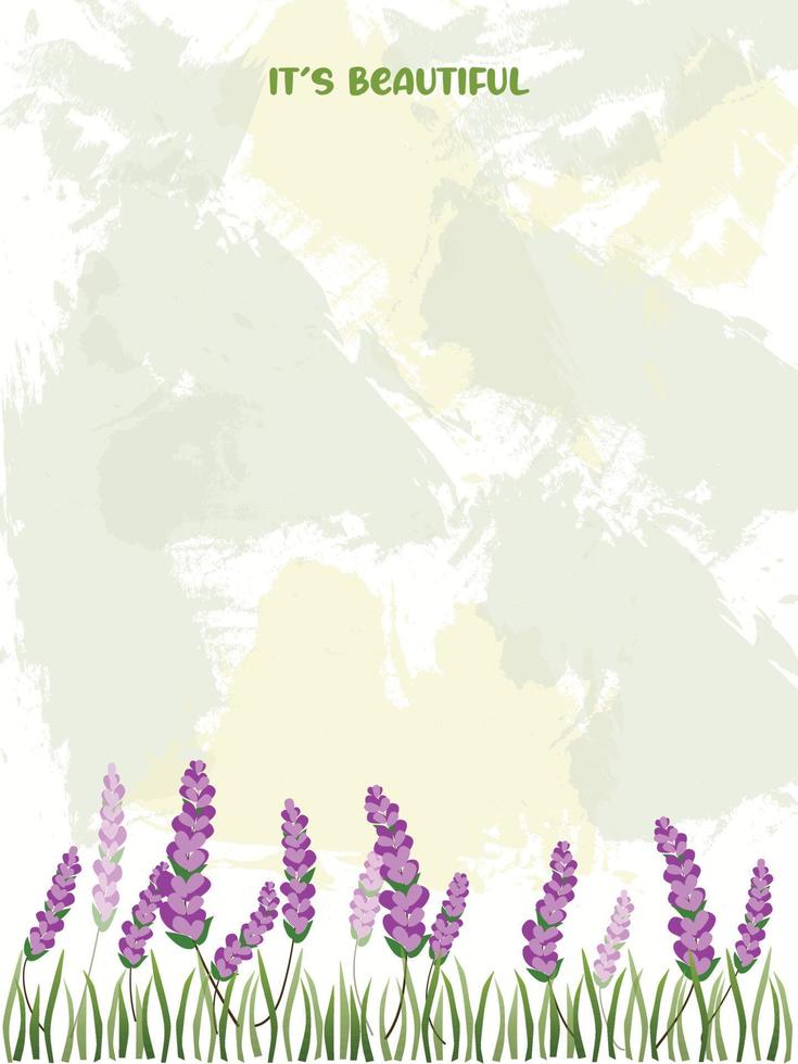 fondo abstracto con hermosa lavanda vector