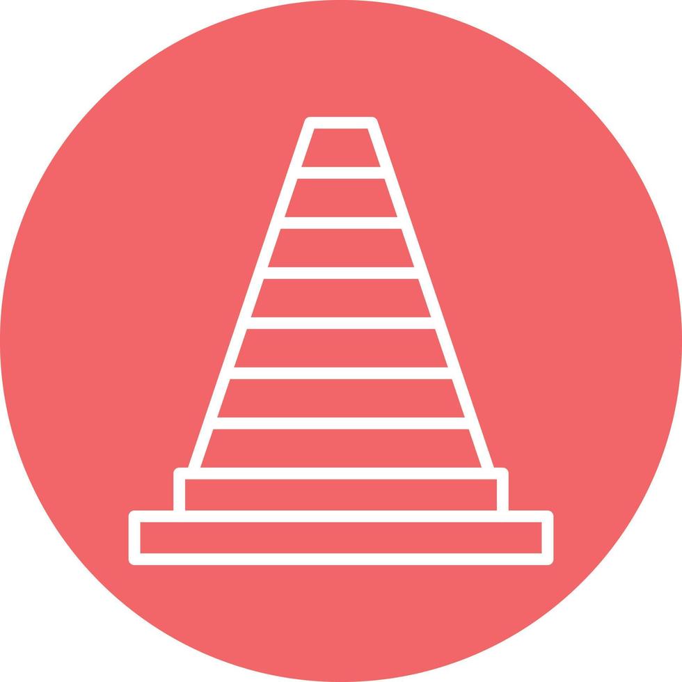 Traffic Cone Icon Style vector
