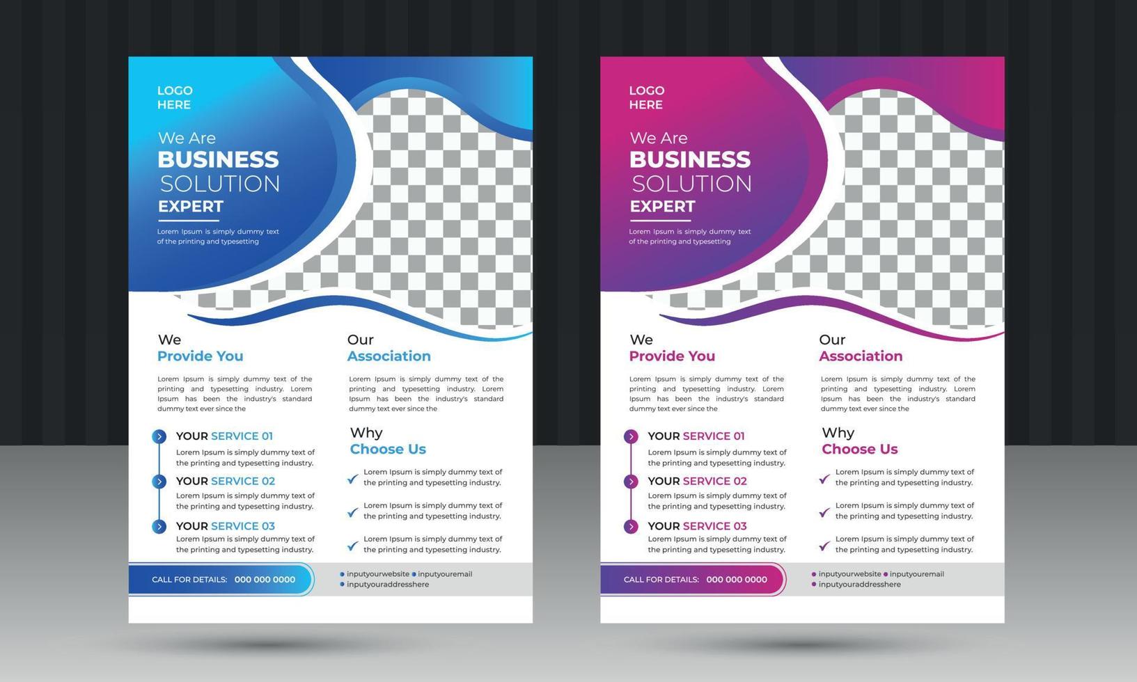 Modern Corporate Business Flyer Design Template vector
