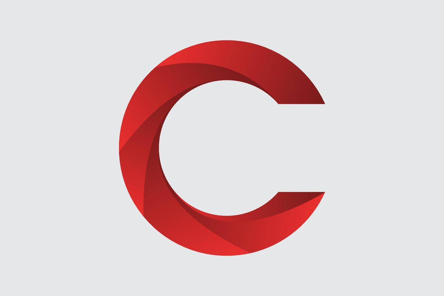 Gradient Letter C Logo vector