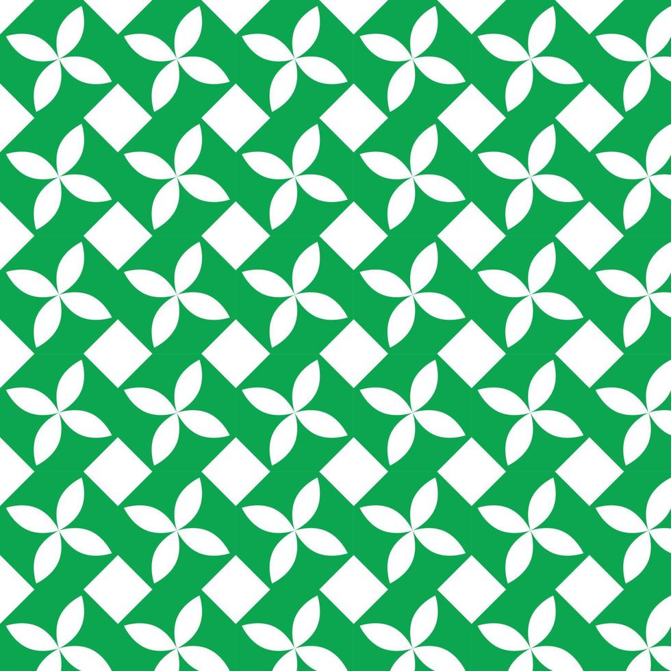Green Leaf, Flower Pattern. vector