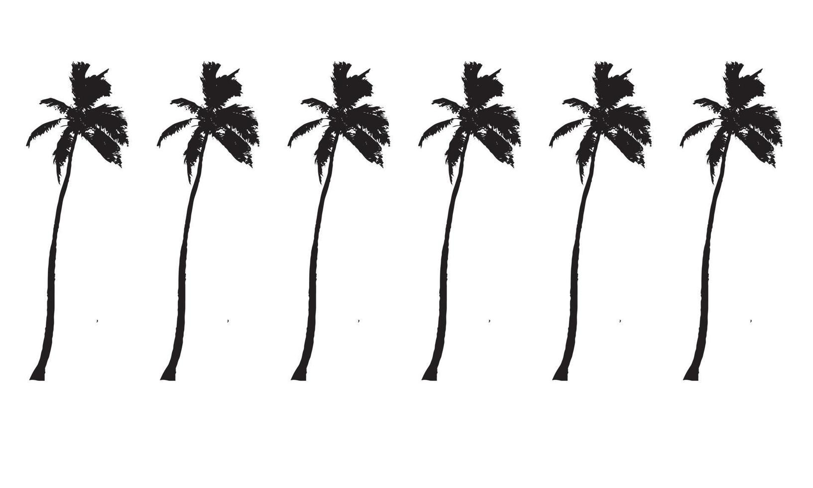 logo design of palm vector illustration black and white