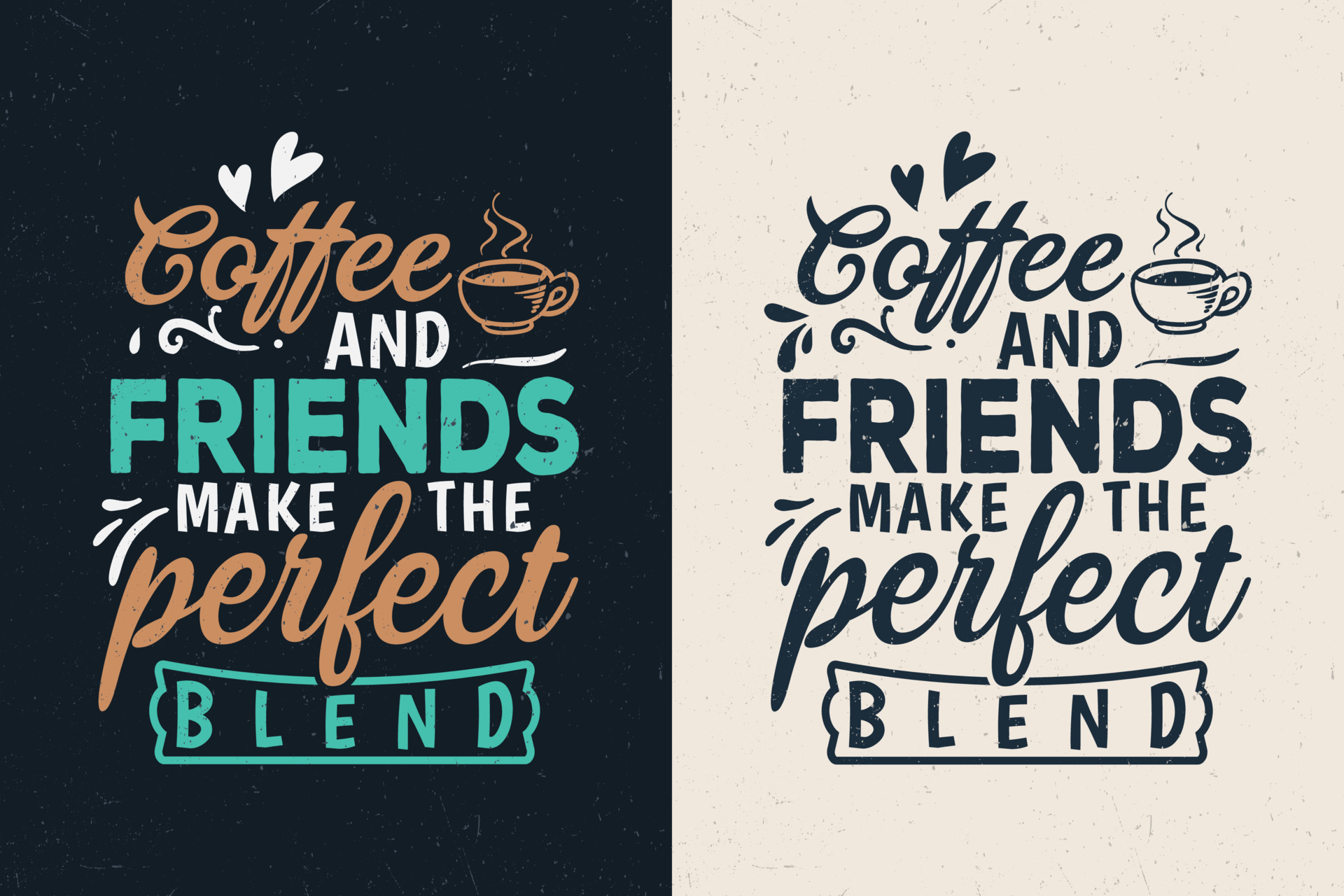 Coffee and friends make the perfect blend 6298754 Vector Art at Vecteezy
