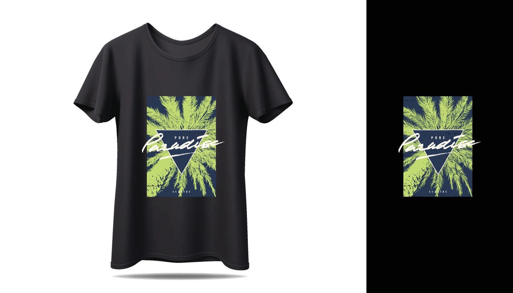 New T-shirt vector design mockup. New black typography t-shirt design with mockup