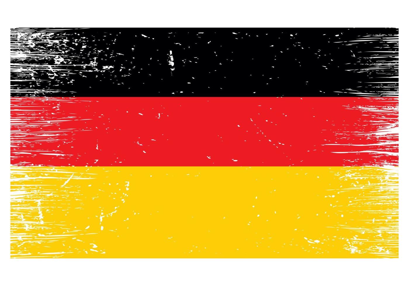 Germany National Flag With Grunge Texture vector