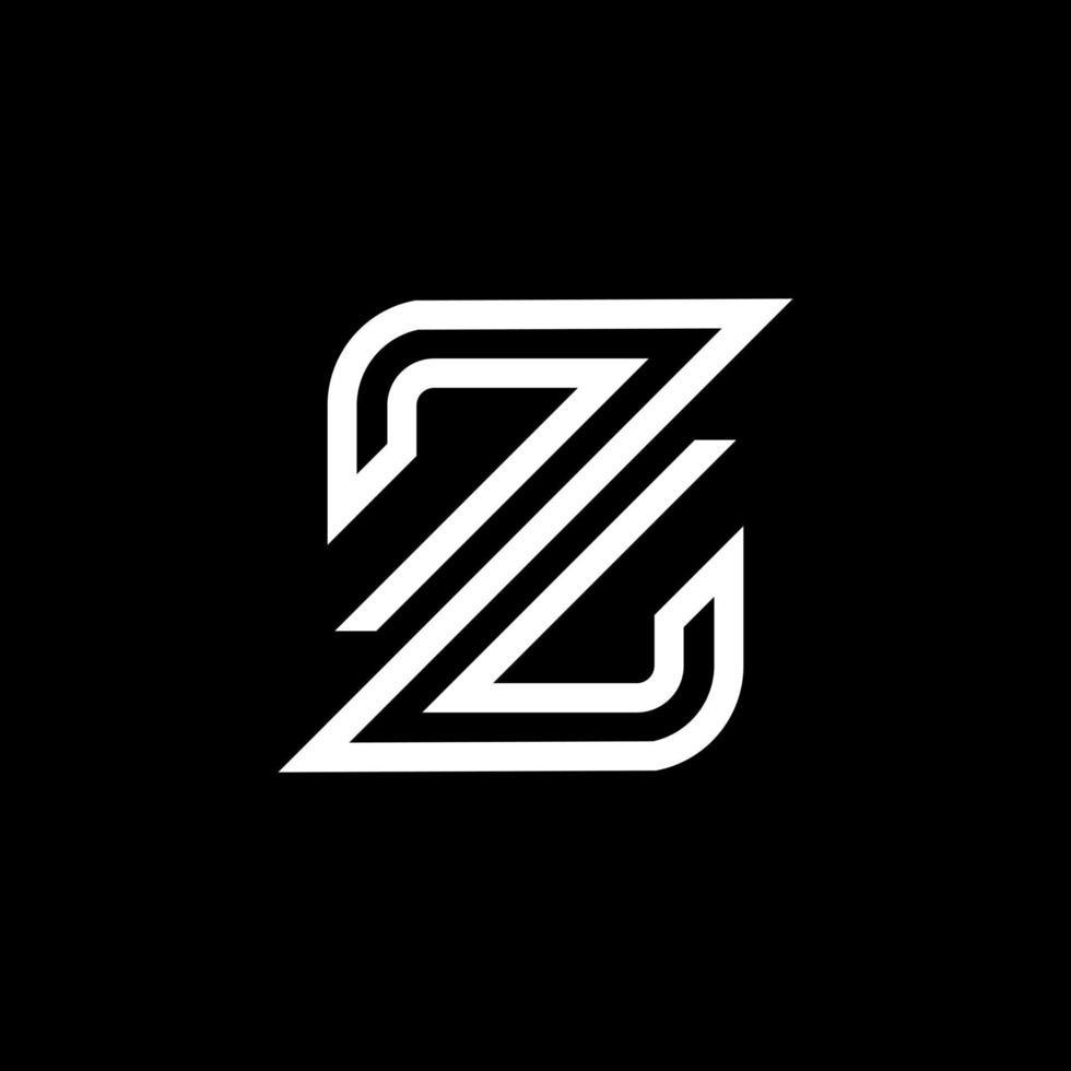 Z Letter Monogram Icon vector