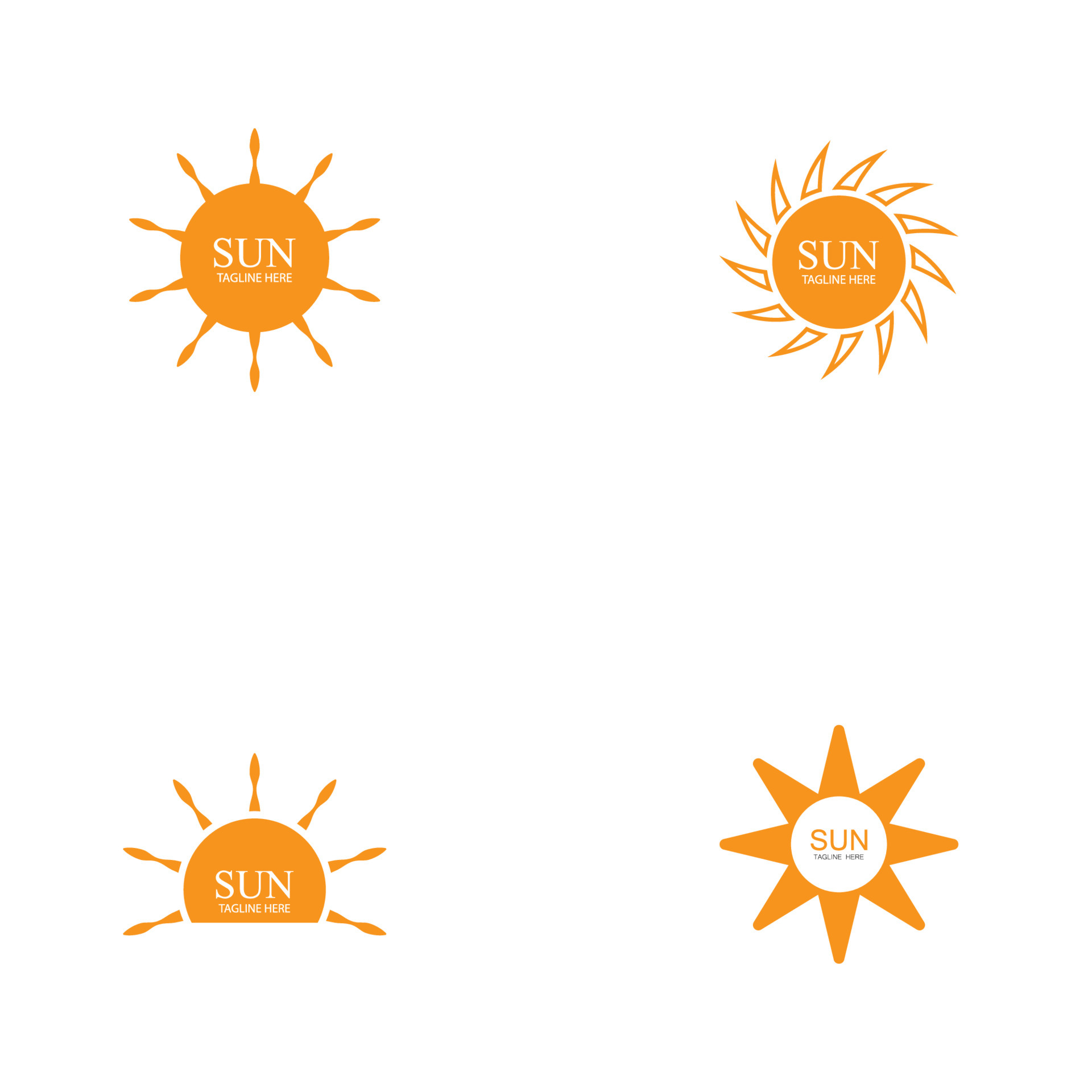 Sun Vector illustration Icon Logo Template design 6299903 Vector Art at ...