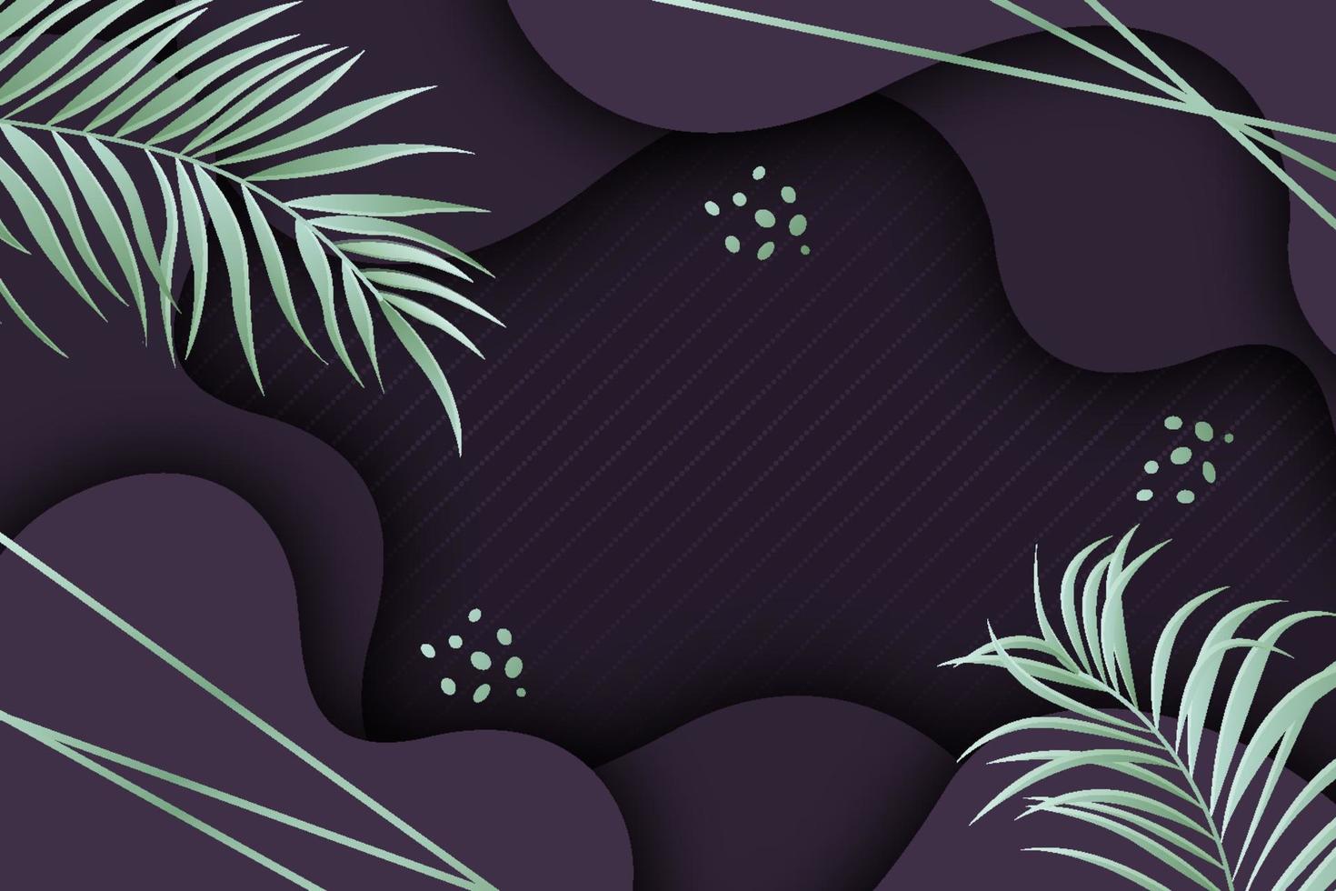 diseño de fondo floral y ondulado de lujo realista vector