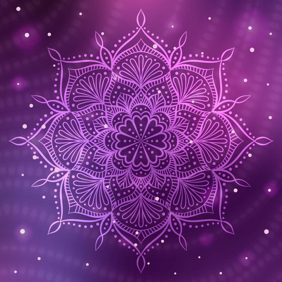 Magic mandala with effects. Vector illustration