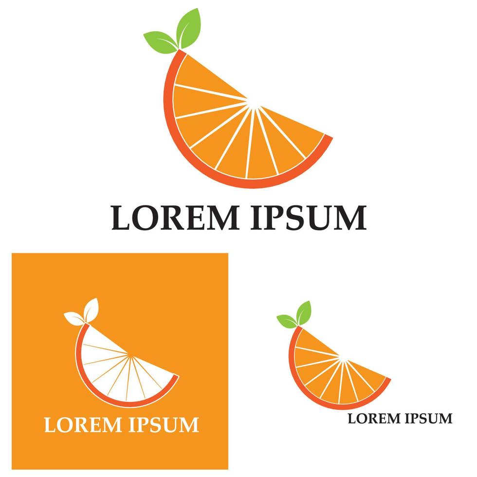 diseño de plantilla de logotipo de icono de ilustración vectorial naranja vector