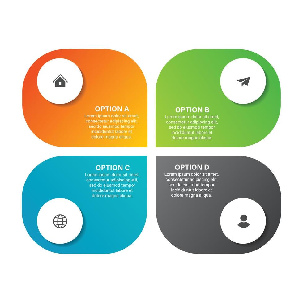 Steps business data visualization timeline process infographic template design with icons vector