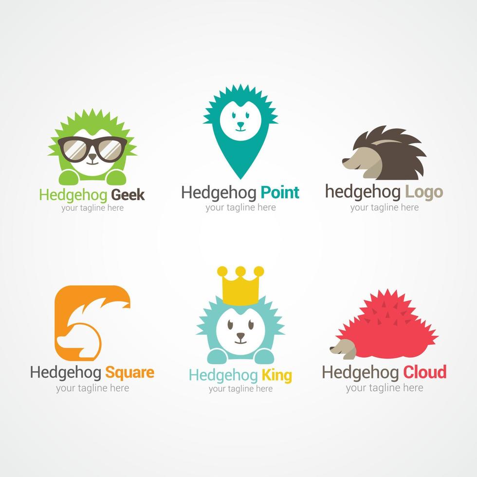 Hedgehog Logo Design Vector. vector