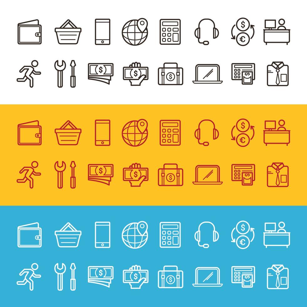 Online Shop Icon Design Template. Vector Illustration