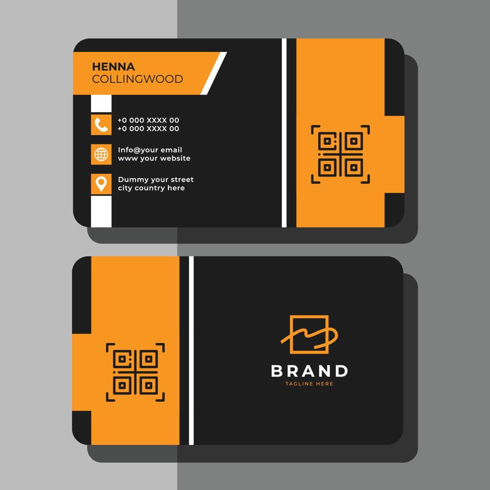 Stylish And Modern Business Card vector