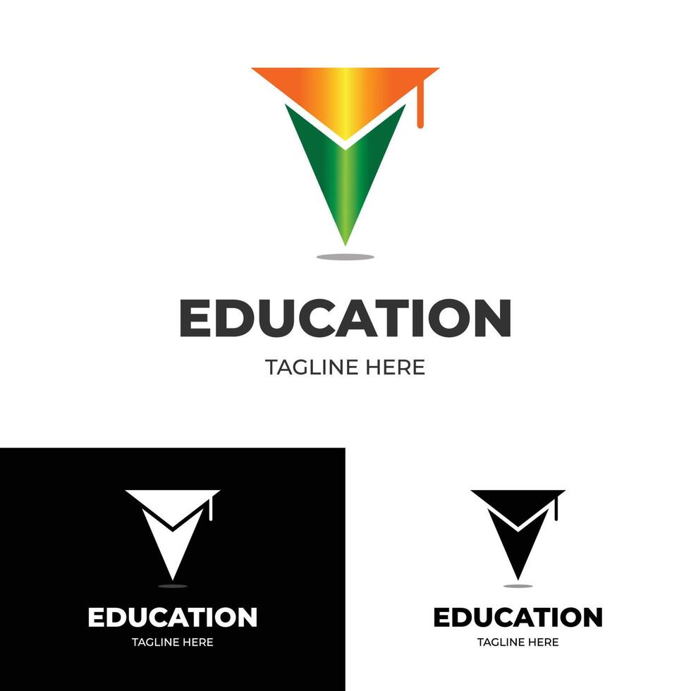 plantilla de logotipo de educación vector