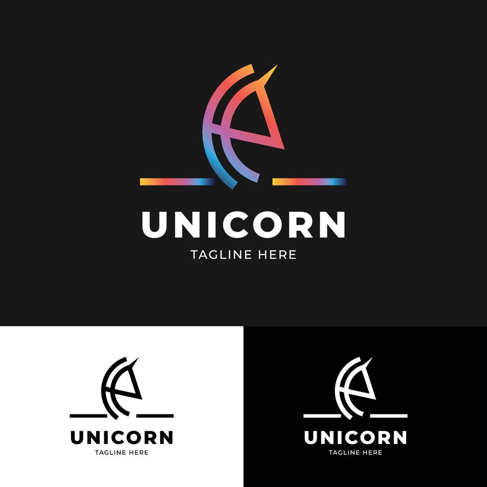 Unicorn Logo Template vector
