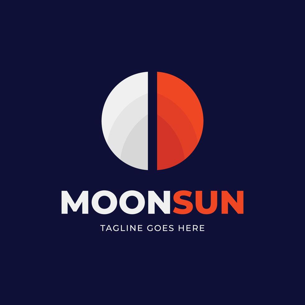 Moon Sun Logo vector