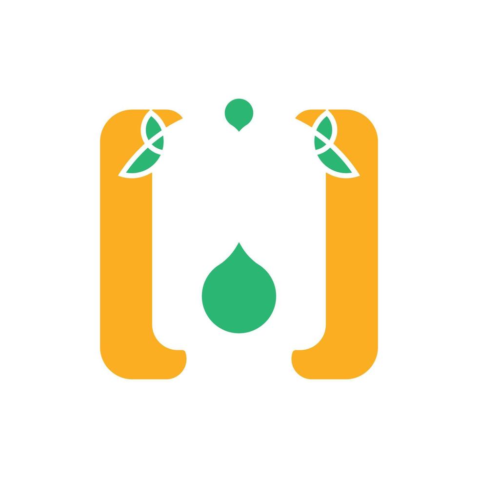 green code logo design vector