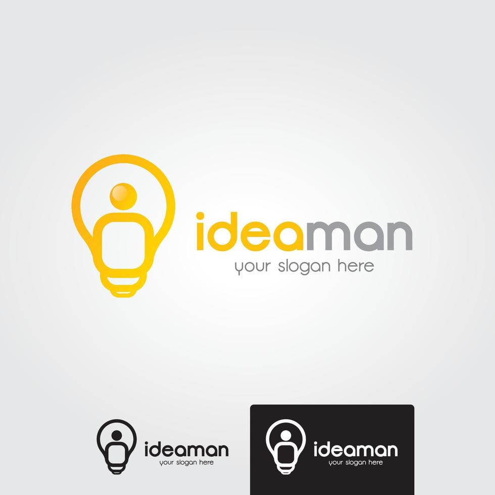 Minimal idea logo template - vector