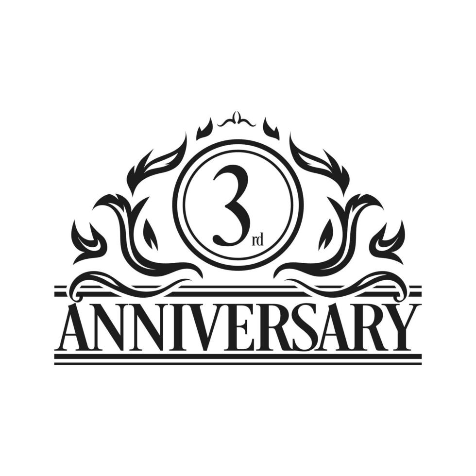 Luxury Anniversary Logo illustration vector