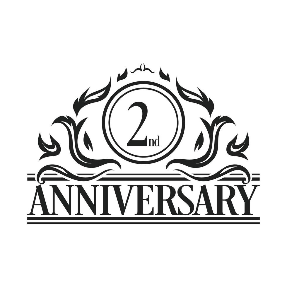 Luxury Anniversary Logo illustration vector