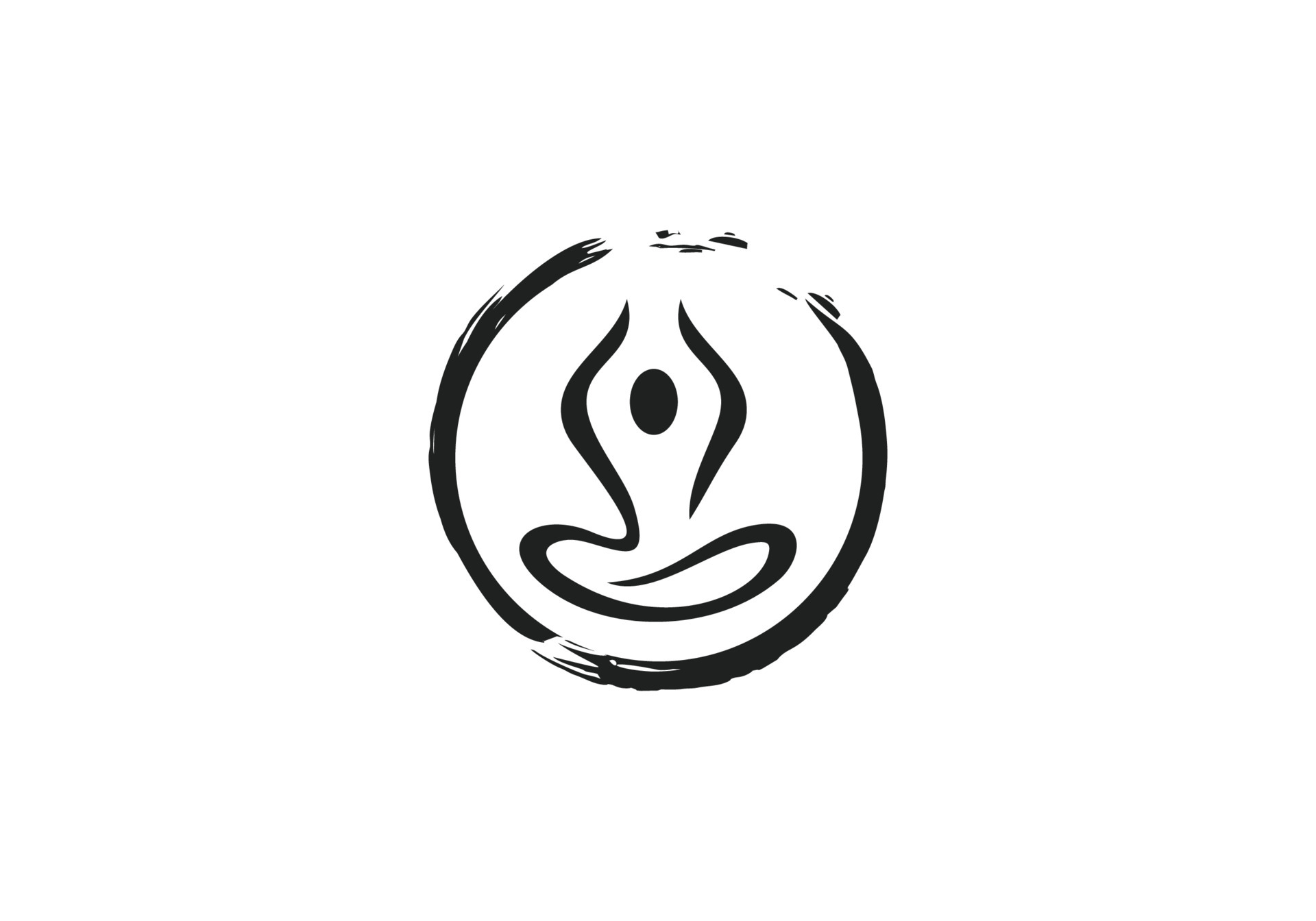 Symbol logo design for yoga center. Yoga icon 6303505 Vector Art at Vecteezy