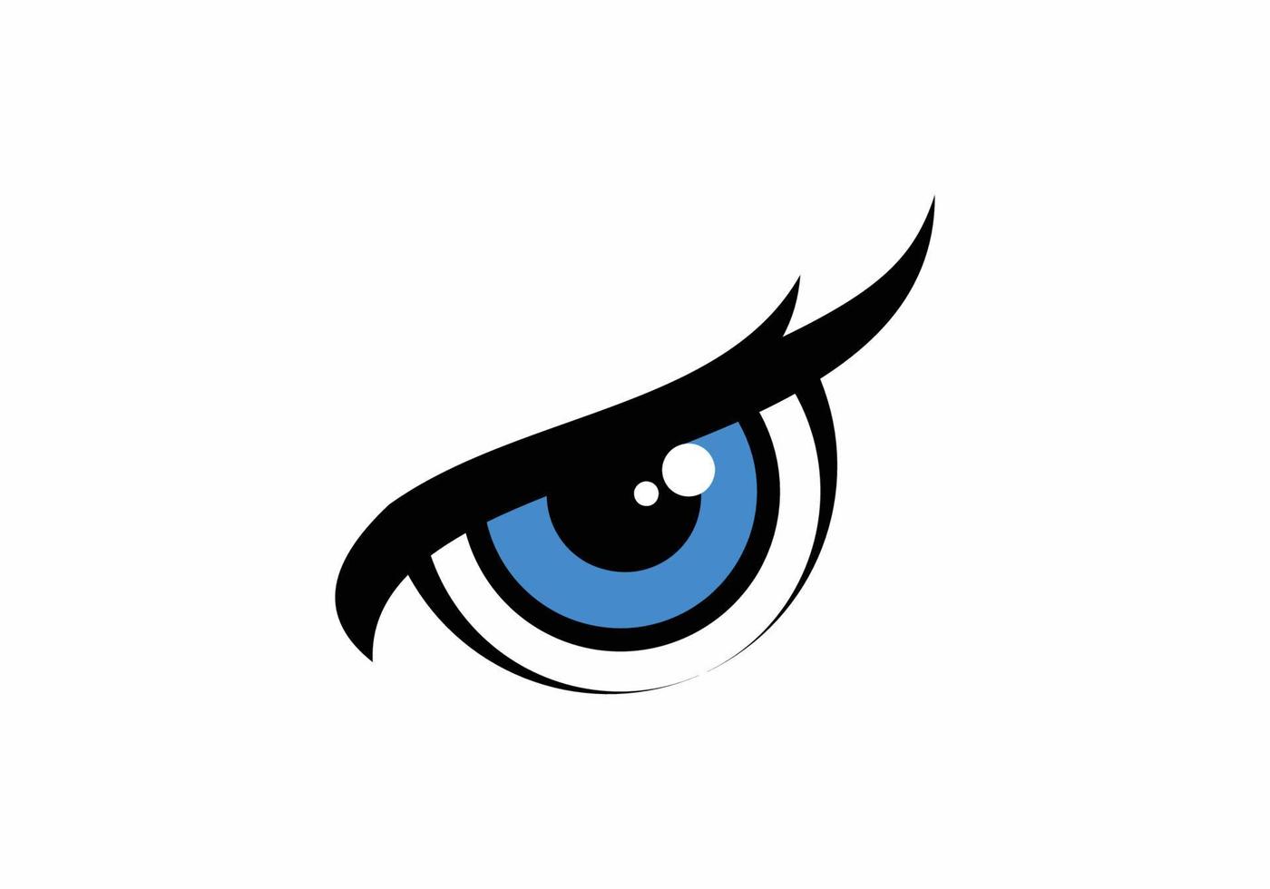 plantilla de inspiración de diseño de logotipo de ojo de símbolo de icono. vector