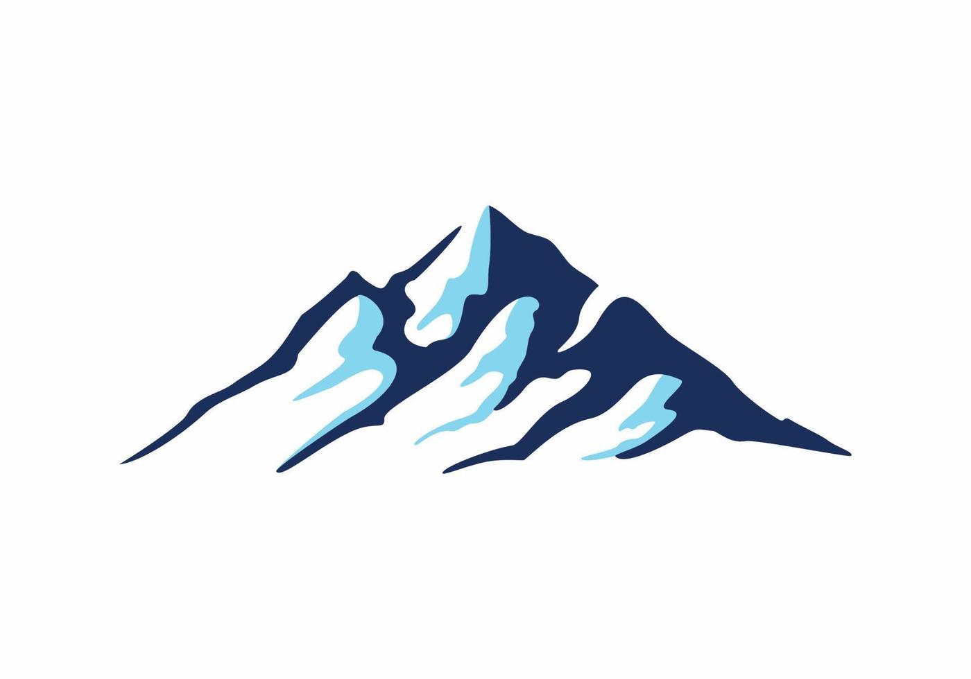 Iceberg logo synbol illustration isolated on white background vector