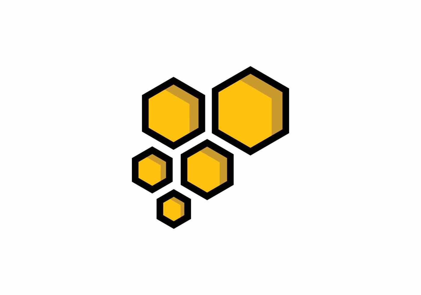 inspiración de concepto de diseño de icono de plantilla de logotipo de miel vector