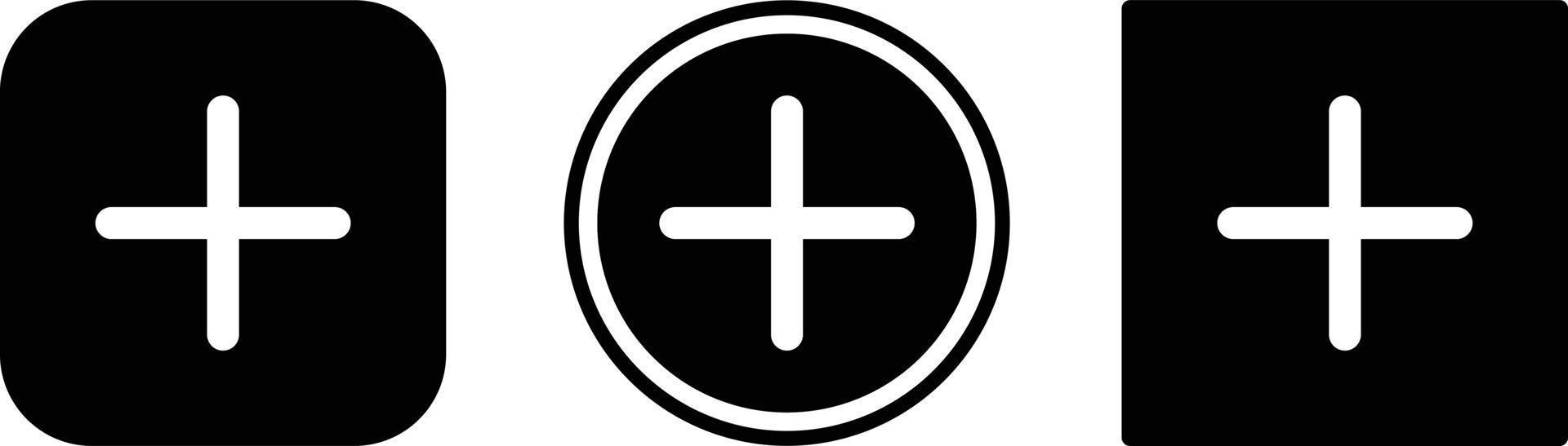 plus icon . web icon set . icons collection. Simple vector illustration ...