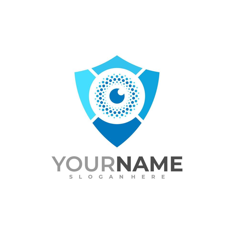 Shield Eye logo vector template, Creative Eye logo design concepts
