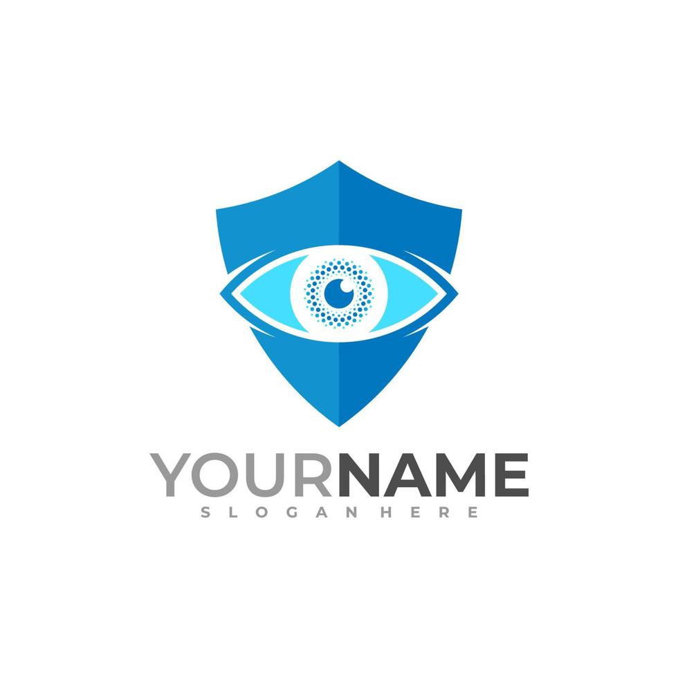 Shield Eye logo vector template, Creative Eye logo design concepts