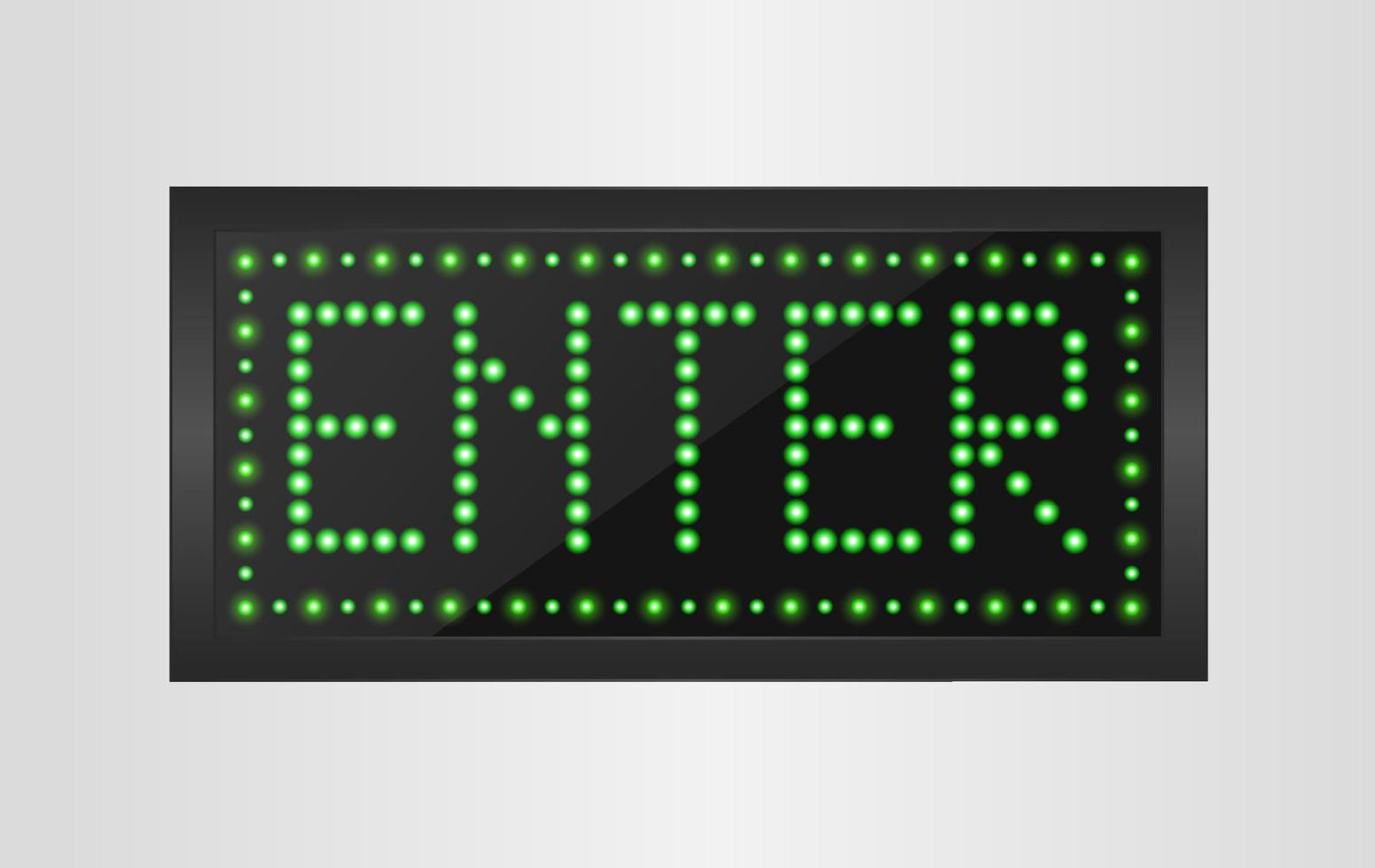 Enter light sign background vector