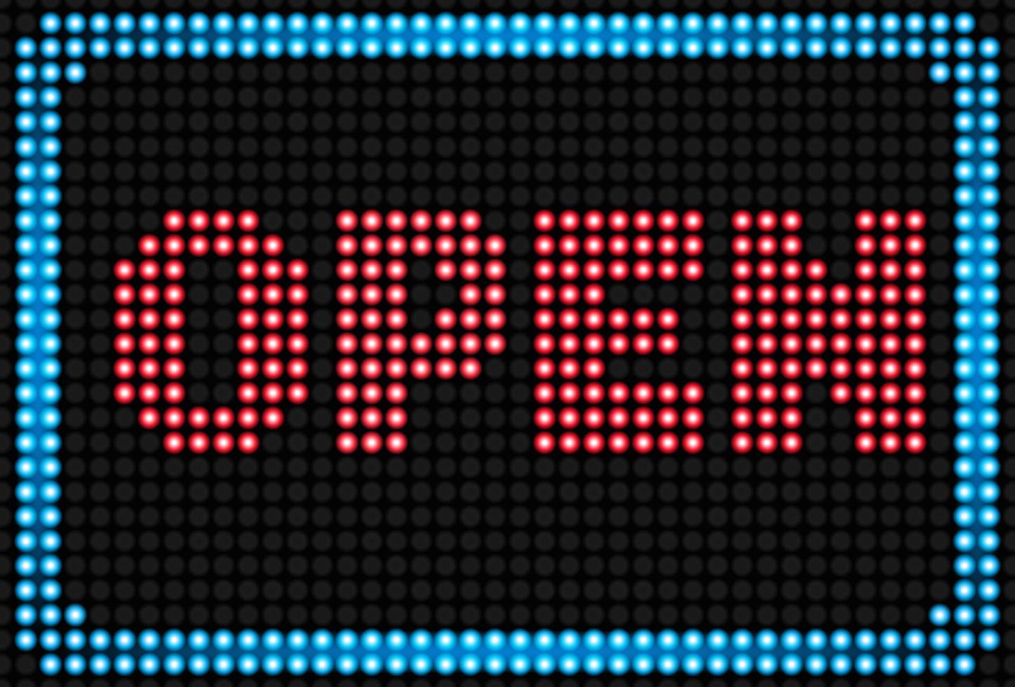 Open neon sign background. vector