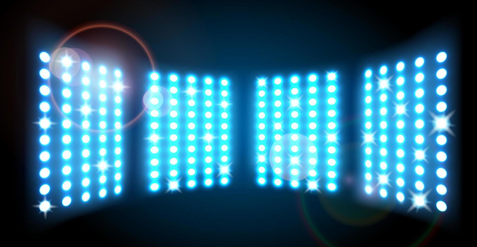 Abstract smooth background with glowing rows of halftone dots vector