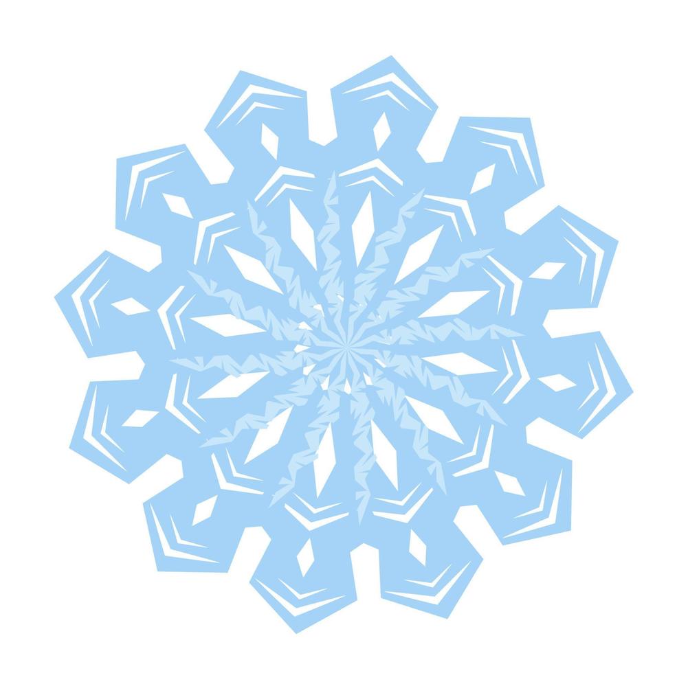Snowflake vector stock illustration. Snow. Winter. Isolated on a white background.