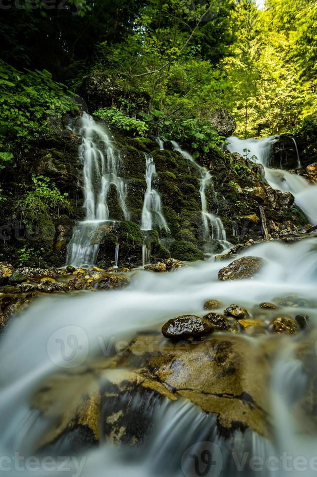 Cascade in the mountains photo