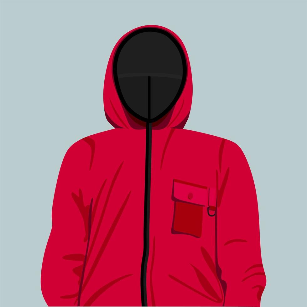 el hombre del traje rojo. ilustración vectorial en un estilo plano. vector