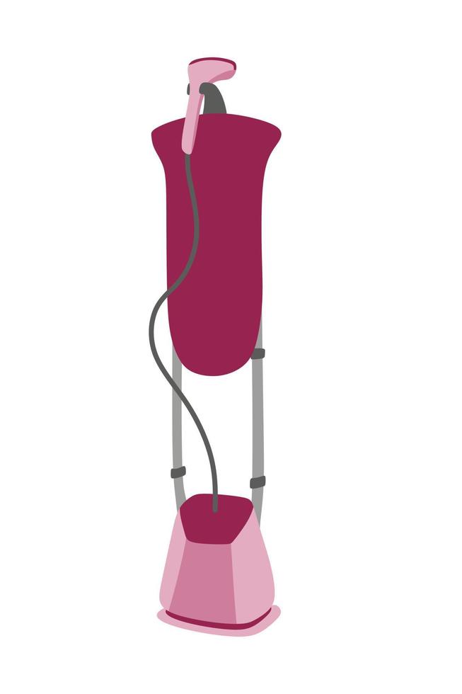 Steamer for clothes Vector illustration in a flat style on a white background..