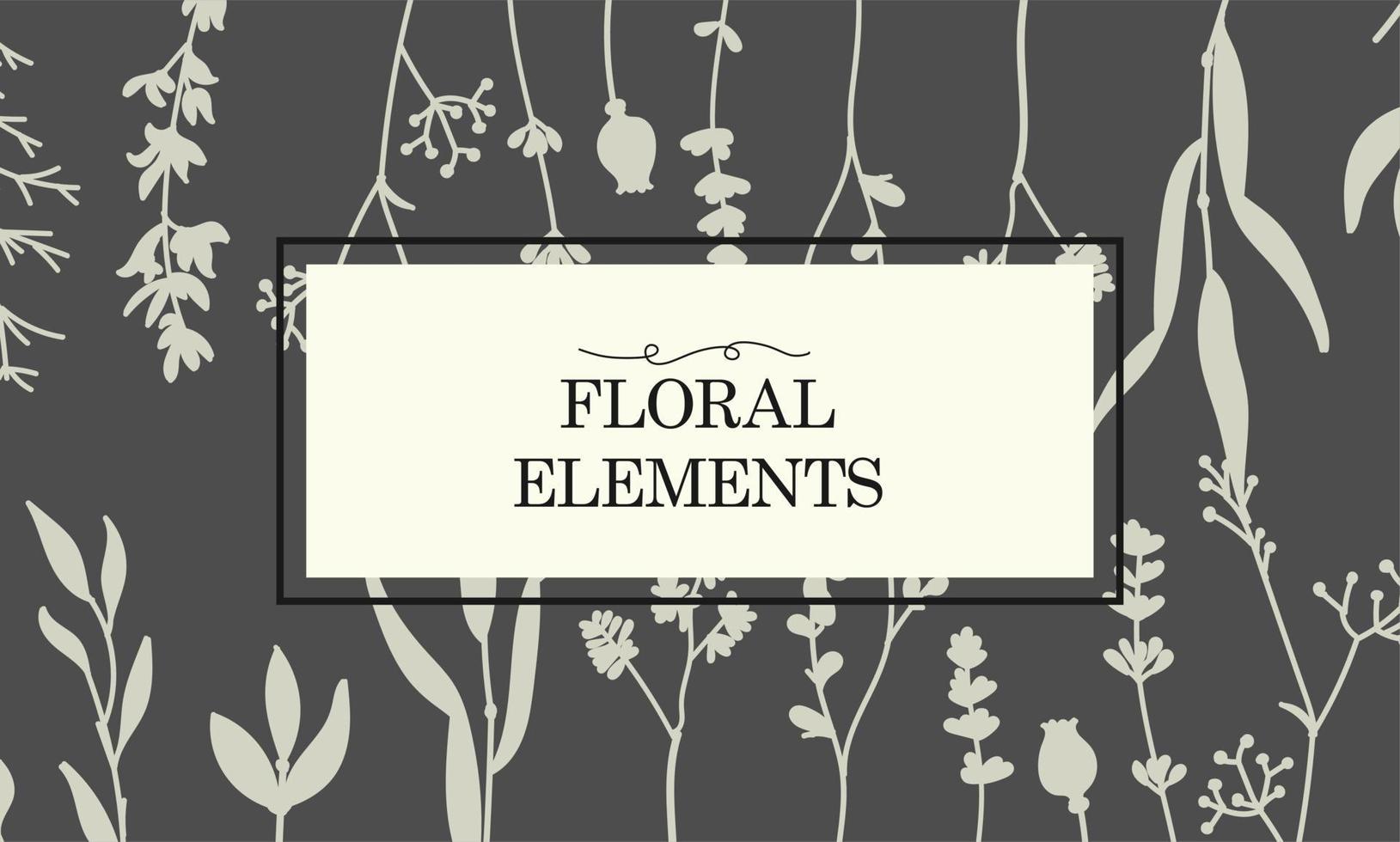 Vintage postcard with a floral ornament. A frame for a flower and cosmetics store with a label design. Summer vegetable greeting card. Background for packaging vector