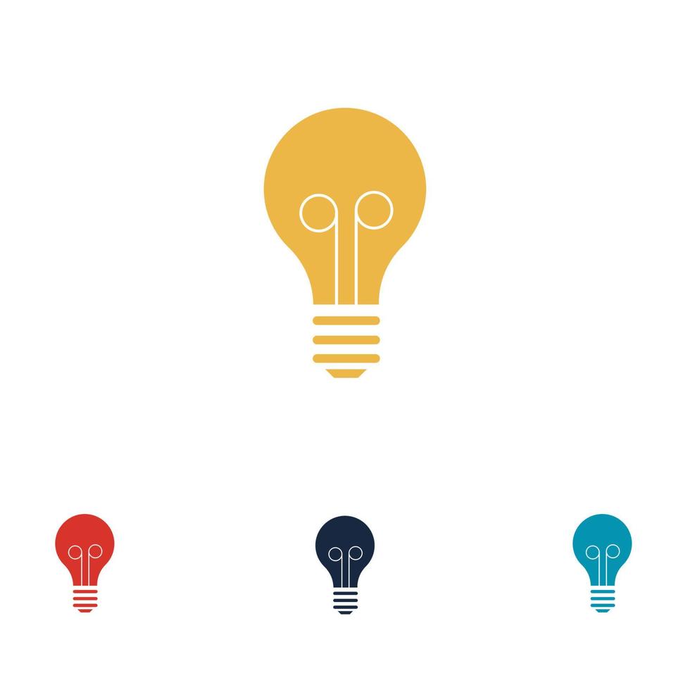 light bulb symbol icon vector